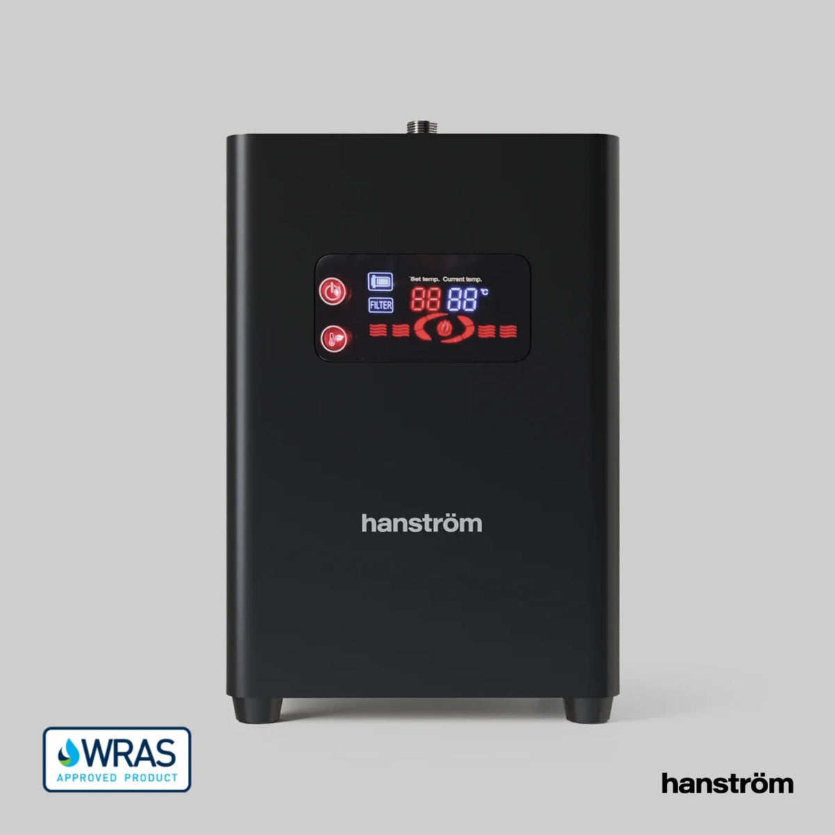 Hanström 3-in-1 Square Instant Boiling Water Tap - Matt Black