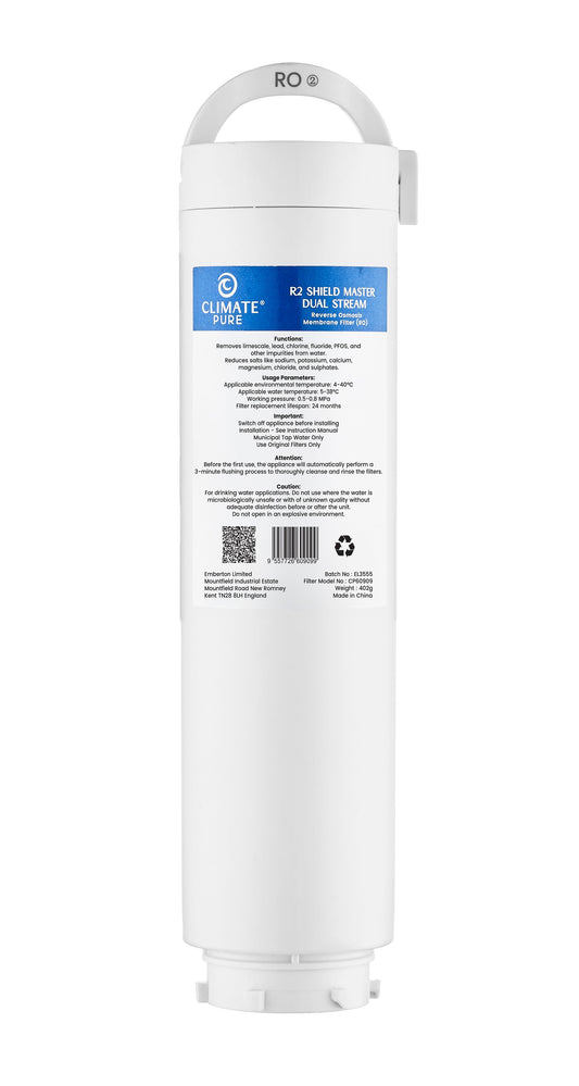 R2 Shield Master Dual Stream (RO) 4L Filter | The Tap Specialist