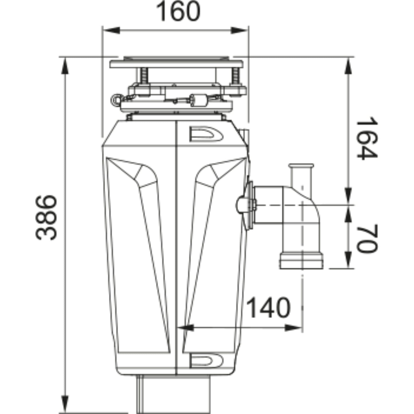 Franke Elite Slimline 75 Waste Disposal Unit