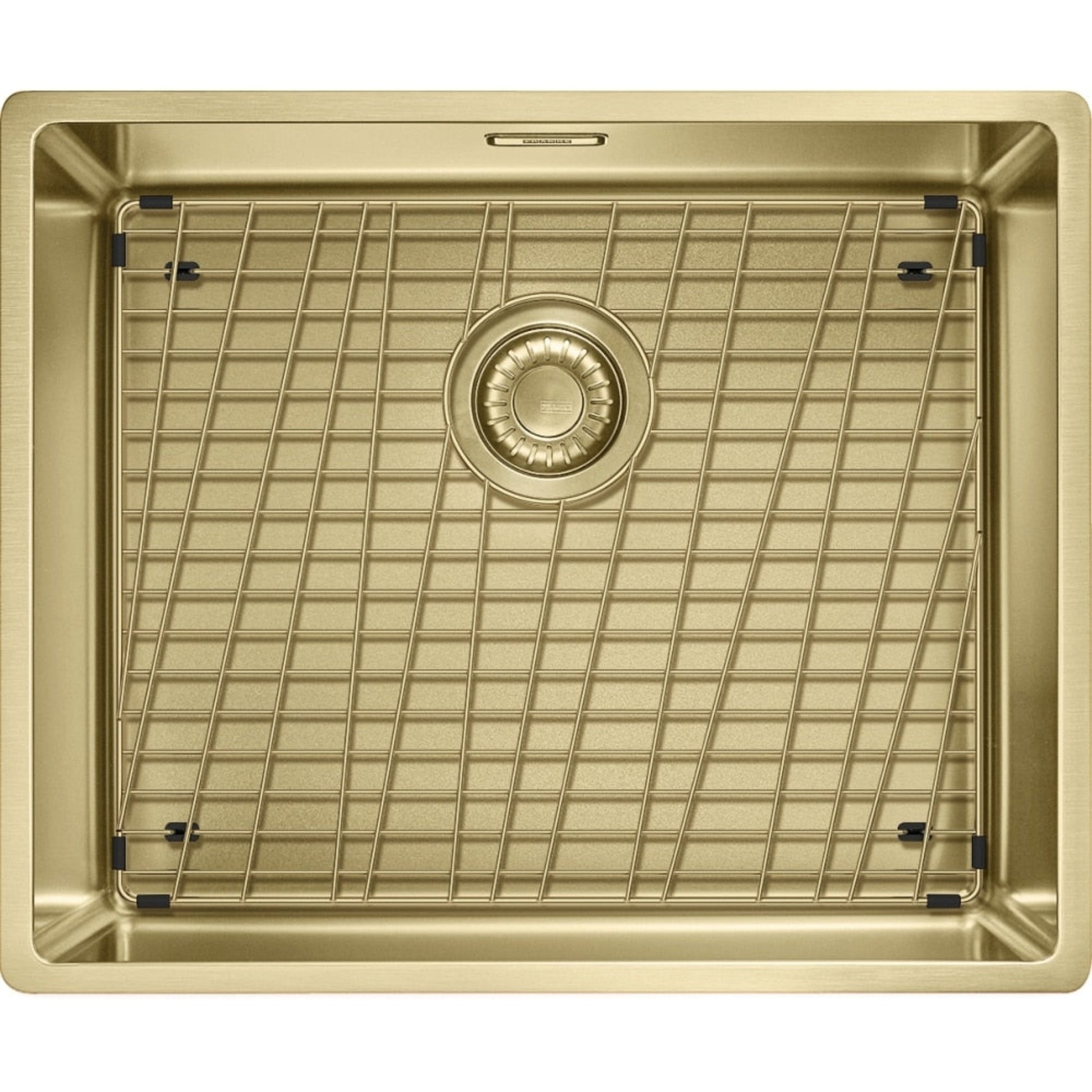 Franke Mythos Masterpiece BXM 210/110-50 Single Bowl Undermount Kitchen Sink Gold with Bottom Grid