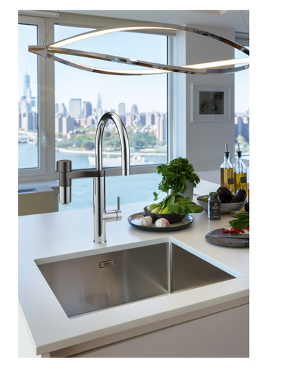 Franke Vital J Chrome/Gun Metal Water Filter Kitchen Tap
