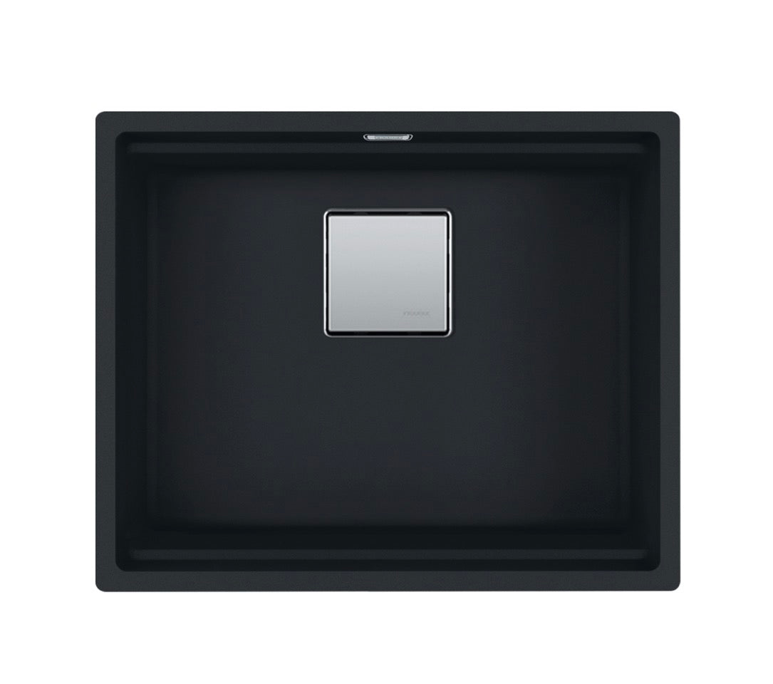 Franke Kubus KNG 110-52 Single Bowl Undermount Sink Matt Black
