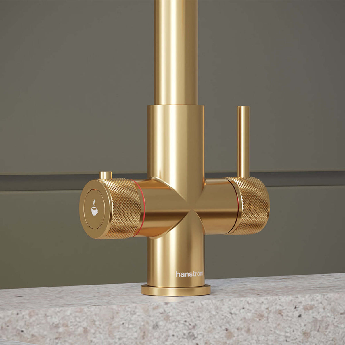 Hanström 3-in-1 Flex Touch Instant Boiling Water Tap - Brushed Gold