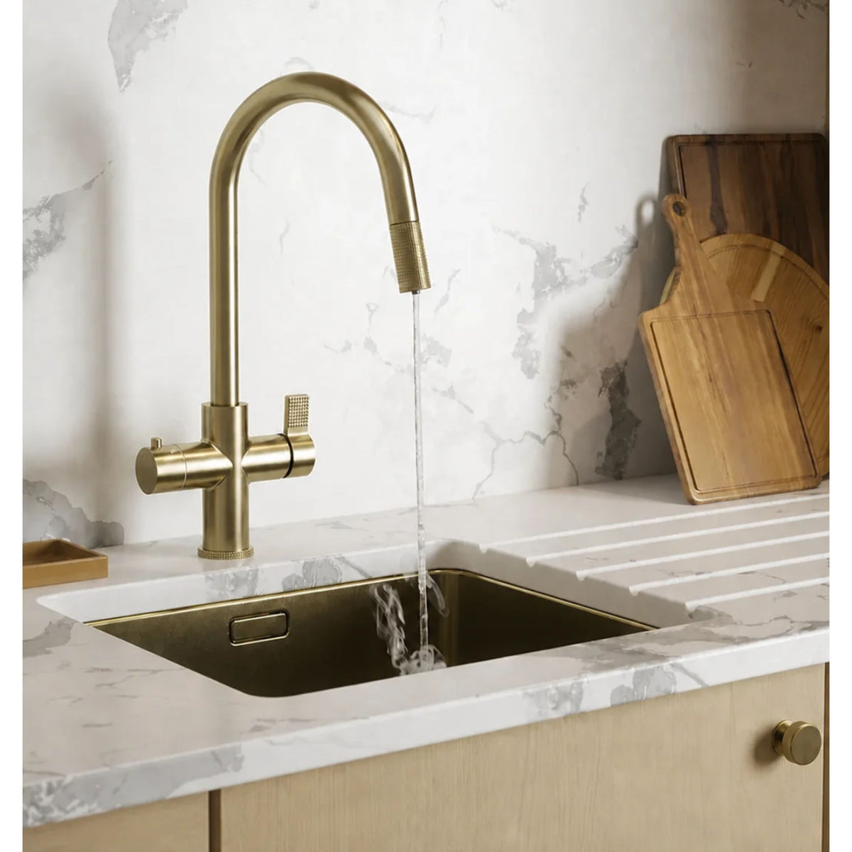 Hanstrom 4-in-1 Flex Pro Instant Boiling Water Tap Pull Out