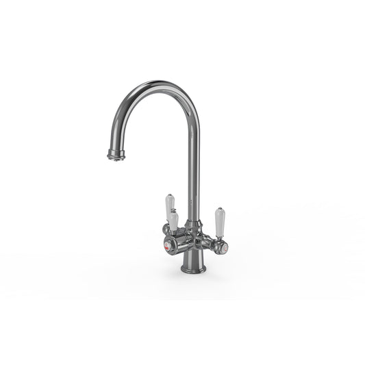 Ellsi Traditional 3-in-1 Cruciform Boiling Water Tap with Ceramic Handles