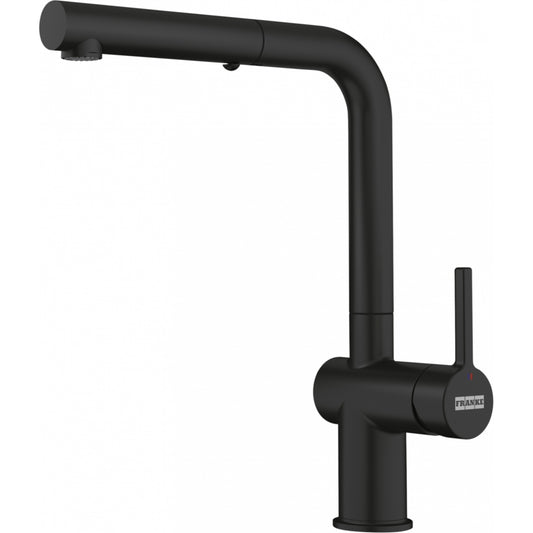 Franke Active L Spout Dual Spray Pull Down Matt Black Kitchen Tap