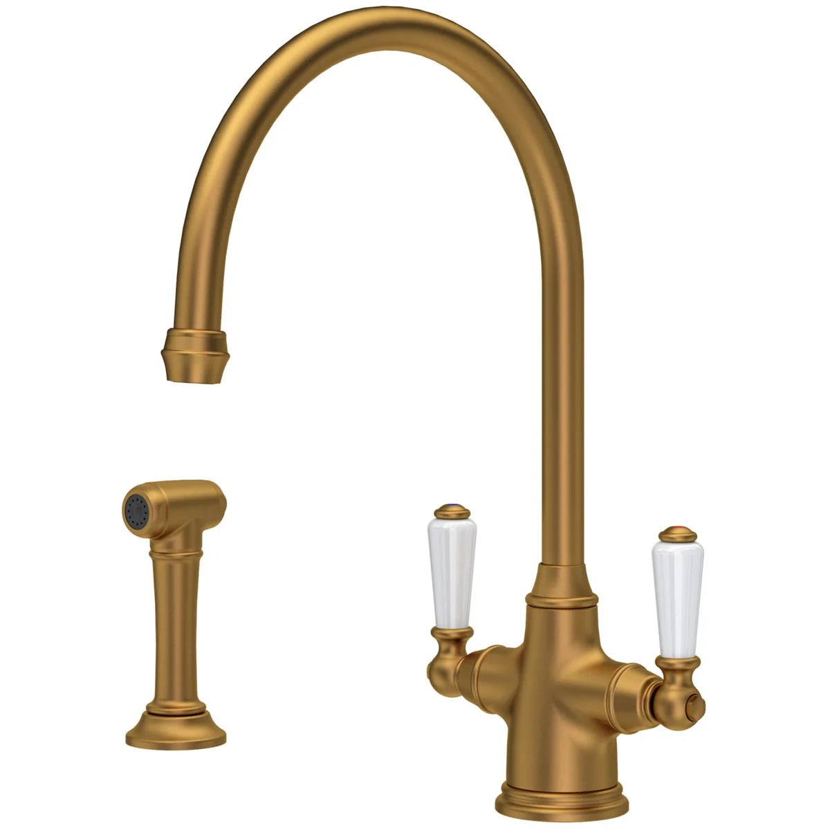 Perrin & Rowe Phoenician Monobloc Sink Mixer Tap with Rinse 4360