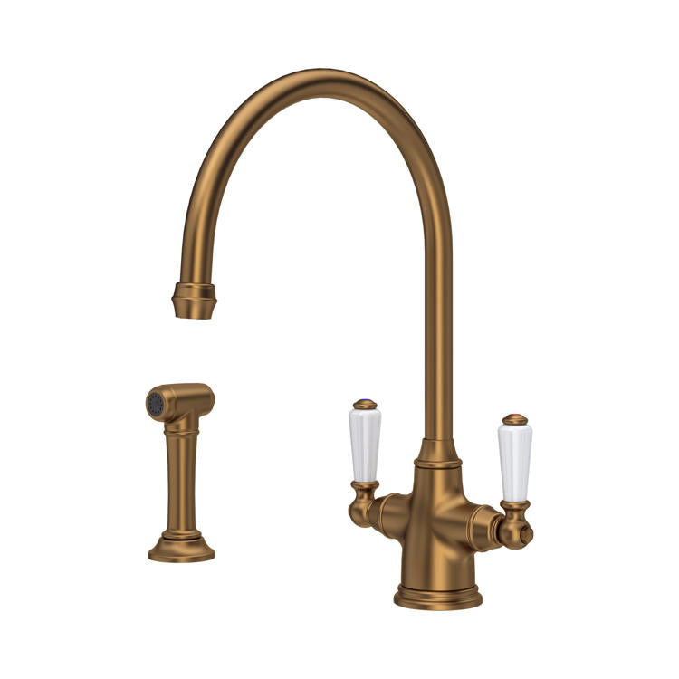 Perrin & Rowe Phoenician Monobloc Sink Mixer Tap with Rinse 4360