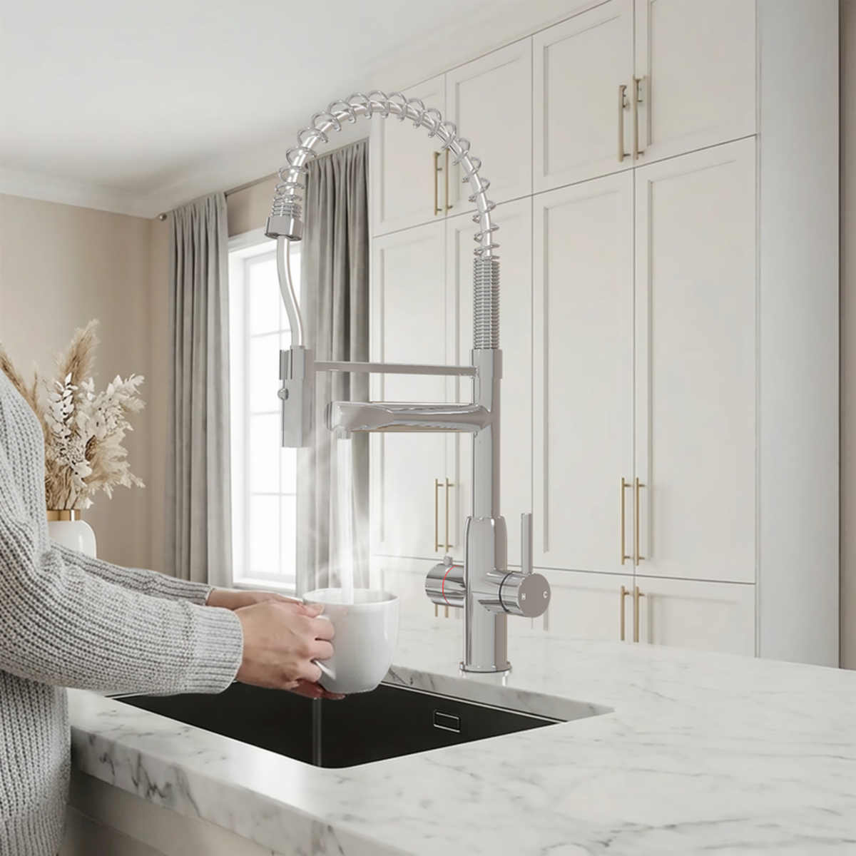 Hanström Spring Pro 3-in-1 Chrome Tap 