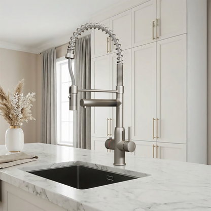 Hanström 3-in-1 Spring Pro Instant Boiling Water Tap – Brushed Nickel