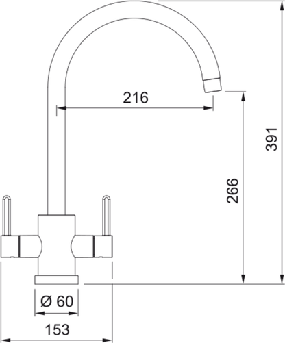 Franke Krios J-Spout Brass Tap