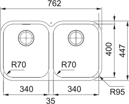Franke Smart SRX 120-34-34 Double Bowl Kitchen Sink | The Tap Specialist