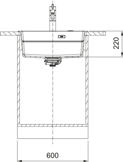 Franke Kubus 2 Pro KNG 610-53 FTL Inset Sink | The Tap Specialist
