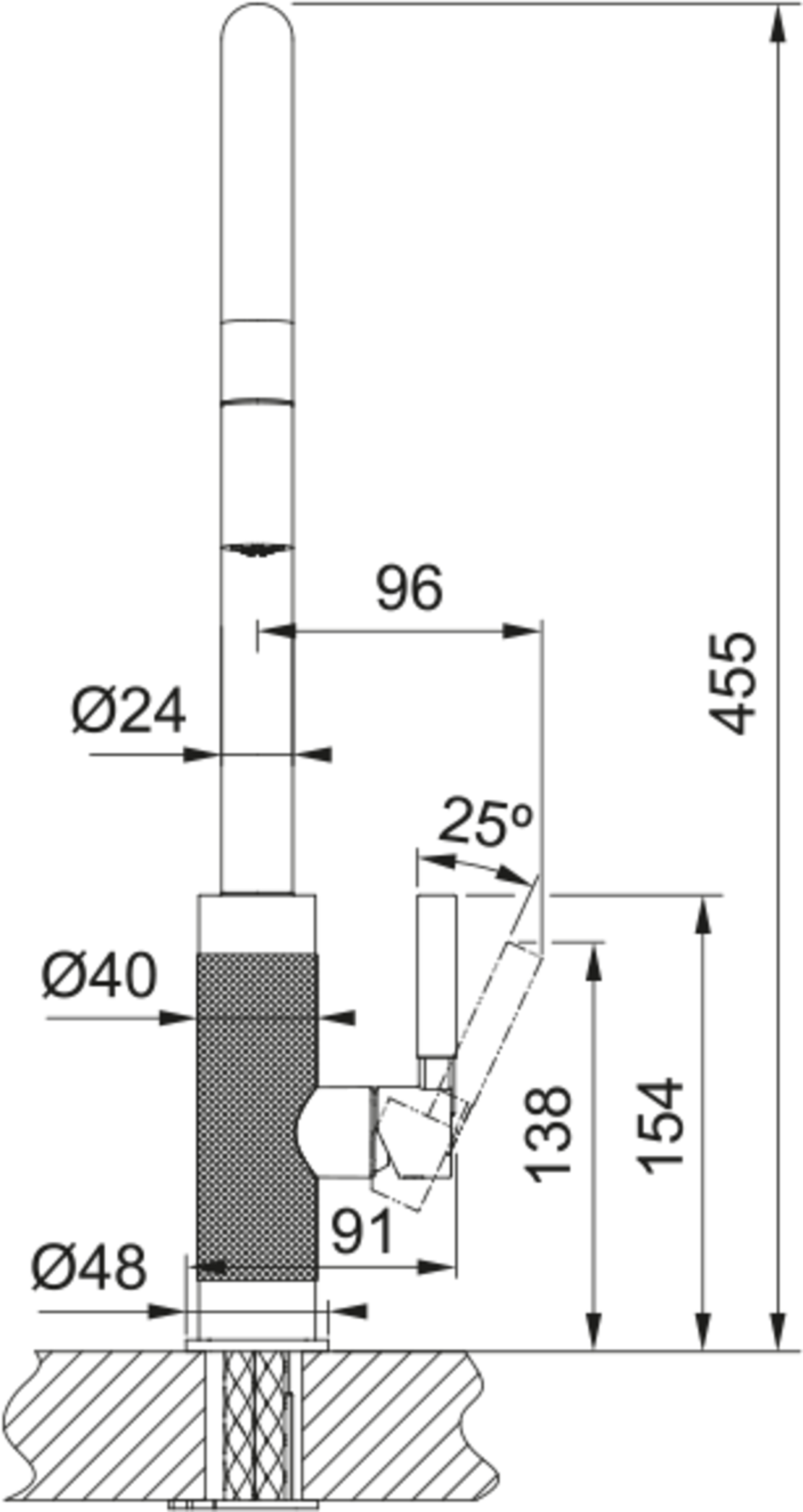 Franke Tessuto Pull-Down Nozzle Tap-Polished Nickel | The Tap Specialist