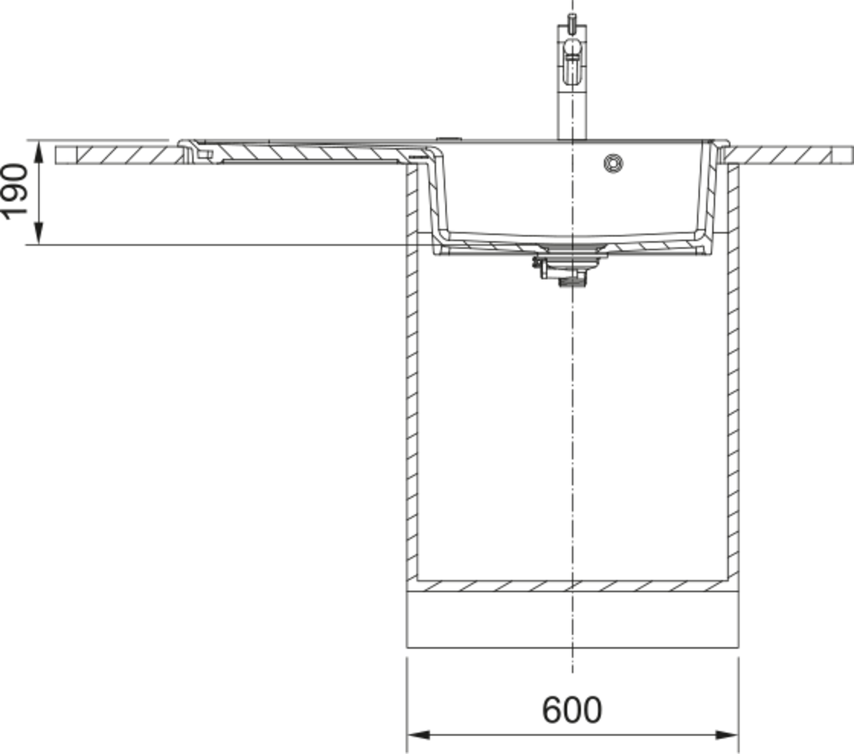 Franke Mythos MYK 611-100 LHD Inset Sink 124.0747.103 | The Tap Specialist
