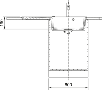 Franke Mythos MYK 611-100 LHD Inset Sink 124.0747.103 | The Tap Specialist