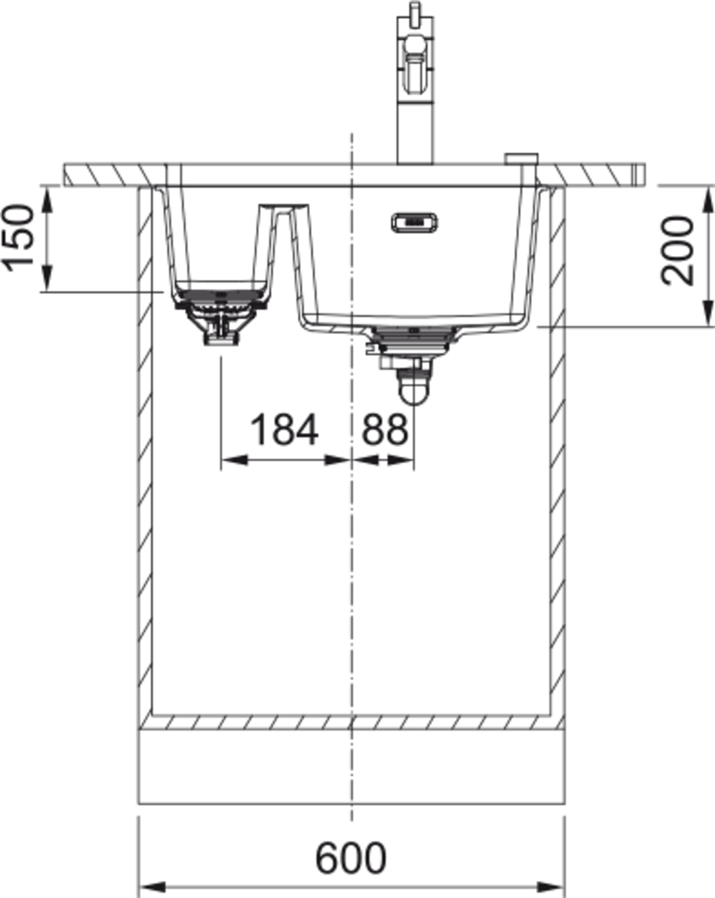 Franke Maris Undermount MRG 160-34-15 Polar White Sink