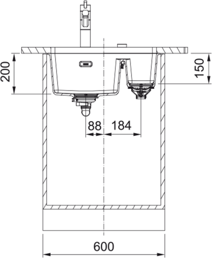 Franke Maris Undermount MRG 160-34-15 Polar White Sink