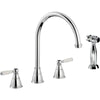 Abode Astbury 3 Part Mixer Tap With/Without Integrated Hand Spray - The Tap Specialist