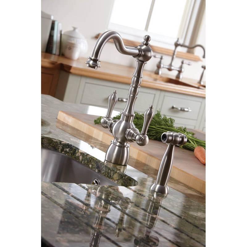 Abode Bayenne Monobloc Dual Lever Tap With or Without Integrated Handspray AT3027 - The Tap Specialist