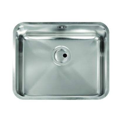 Abode Matrix R50 1B 500mm Undermount Sink - Stainless Steel - The Tap Specialist