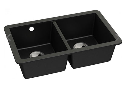 Abode Matrix Sq GR15 2B Granite Undermount Sink - The Tap Specialist