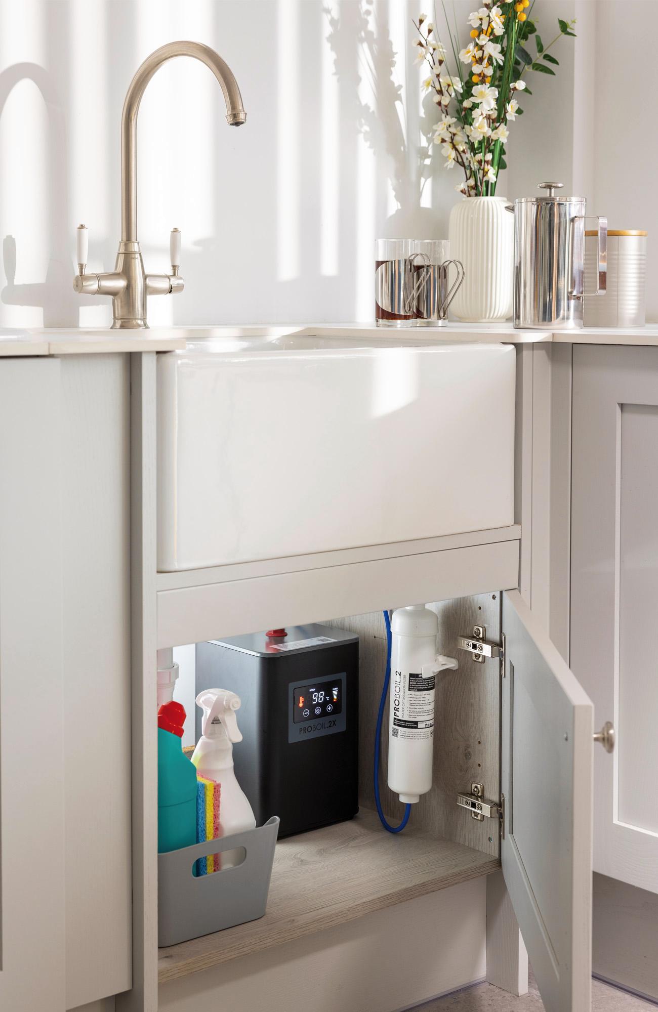 Abode Organico PVD Brass Boiling Water Tap & undercounter ProBoil Boiler 
Tank The Tap Specialist