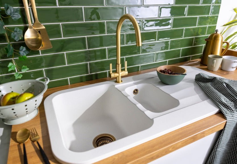 Abode Pico Monobloc Mixer Tap - Brushed Brass - The Tap Specialist