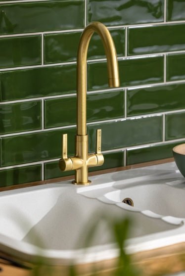 Abode Pico Monobloc Mixer Tap - Brushed Brass - The Tap Specialist