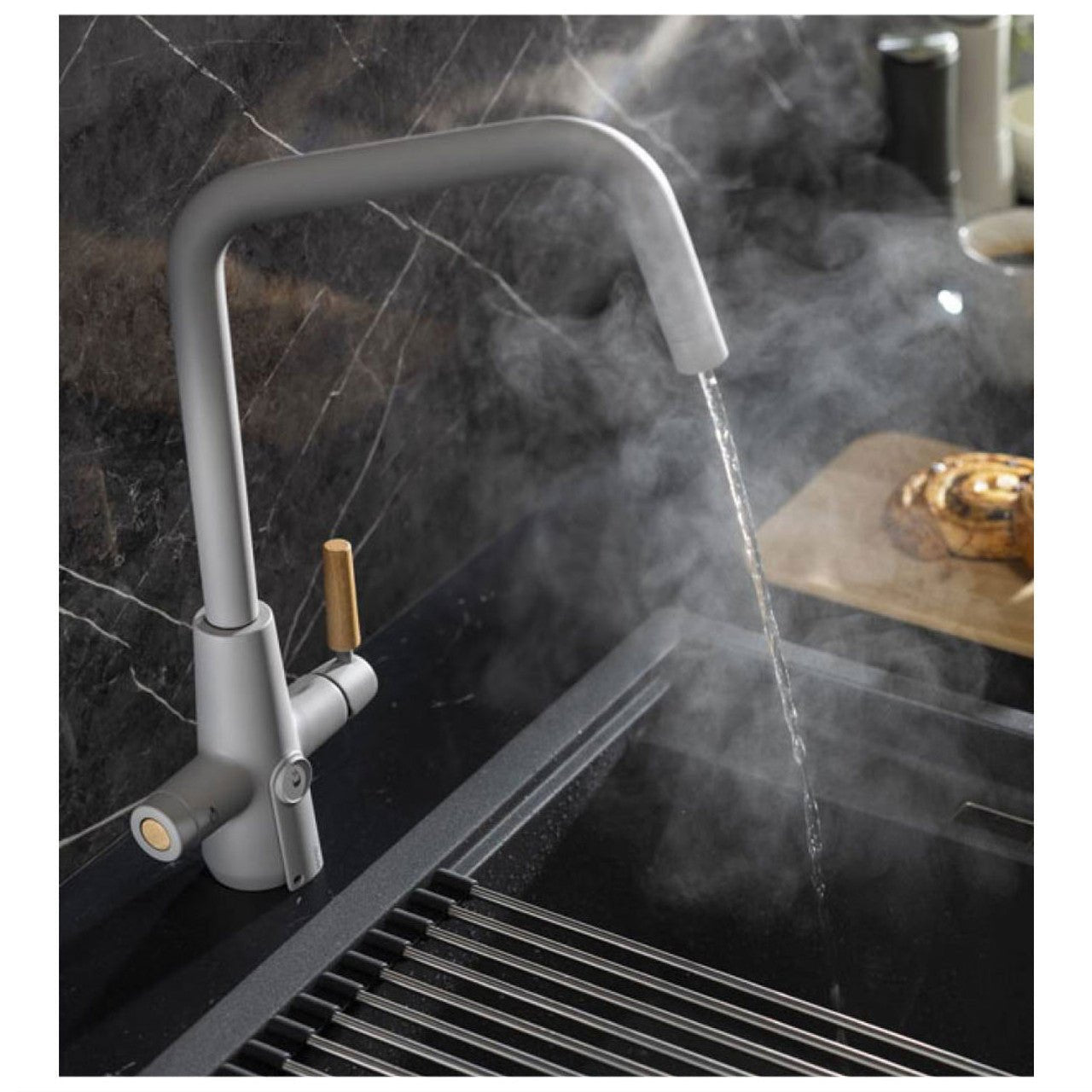 Abode Scandi - E 4 - in - 1 Pronteau Instant Boiling Water Tap - The Tap Specialist