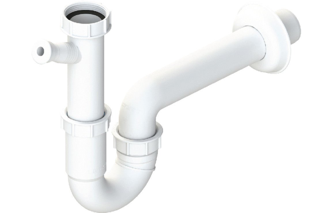 Abode Single Bowl Pipework Kit - White - The Tap Specialist