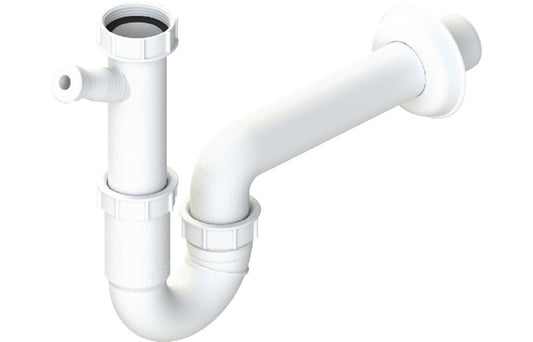 Abode Single Bowl Pipework Kit - White - The Tap Specialist