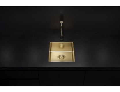 Alveus Kombino 20 - Monarch Single Bowl Gold Sink 1124283N for 400mm Cabinet - The Tap Specialist