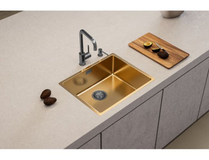 Alveus Kombino 50 - Monarch Single Bowl Bronze Sink 1122674N for 600mm Cabinet - The Tap Specialist