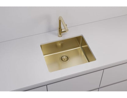 Alveus Kombino 50 - Monarch Single Bowl Gold Sink 1120361N for 600mm Cabinet - The Tap Specialist