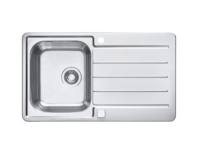 Alveus Line Maxim 20 Bowl Stainless Steel Sink for 500mm Cabinet - The Tap Specialist