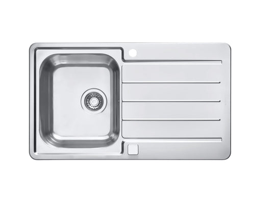 Alveus Line Maxim 20 Bowl Stainless Steel Sink for 500mm Cabinet - The Tap Specialist