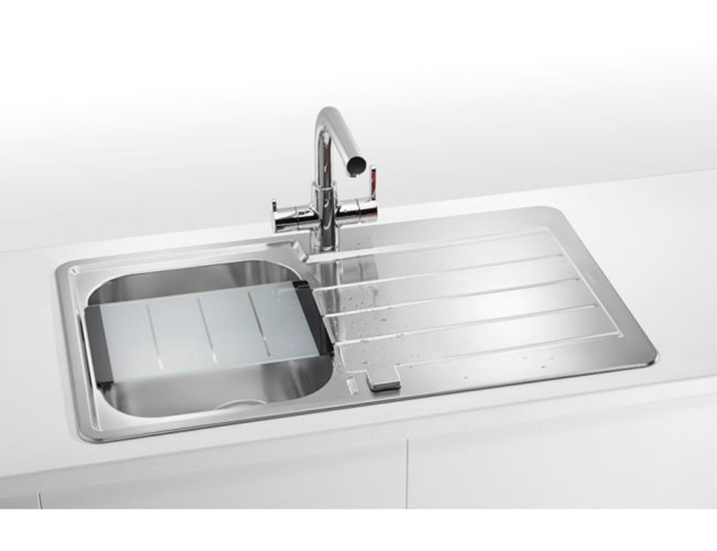 Alveus Line Maxim 20 Bowl Stainless Steel Sink for 500mm Cabinet - The Tap Specialist