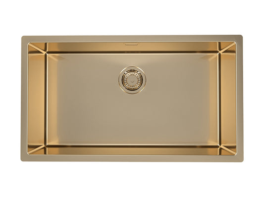 Alveus Monarch Quadrix 60 - Single Bowl Bronze Sink for 800 - 900mm Cabinet - The Tap Specialist