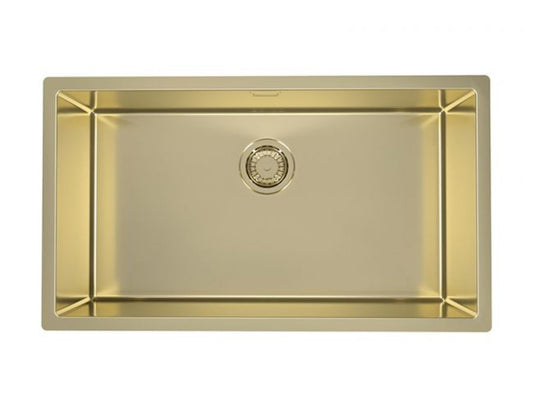 Alveus Monarch Quadrix 60 Single Bowl Gold Sink 1117478N for 800 - 900mm Cabinet - The Tap Specialist