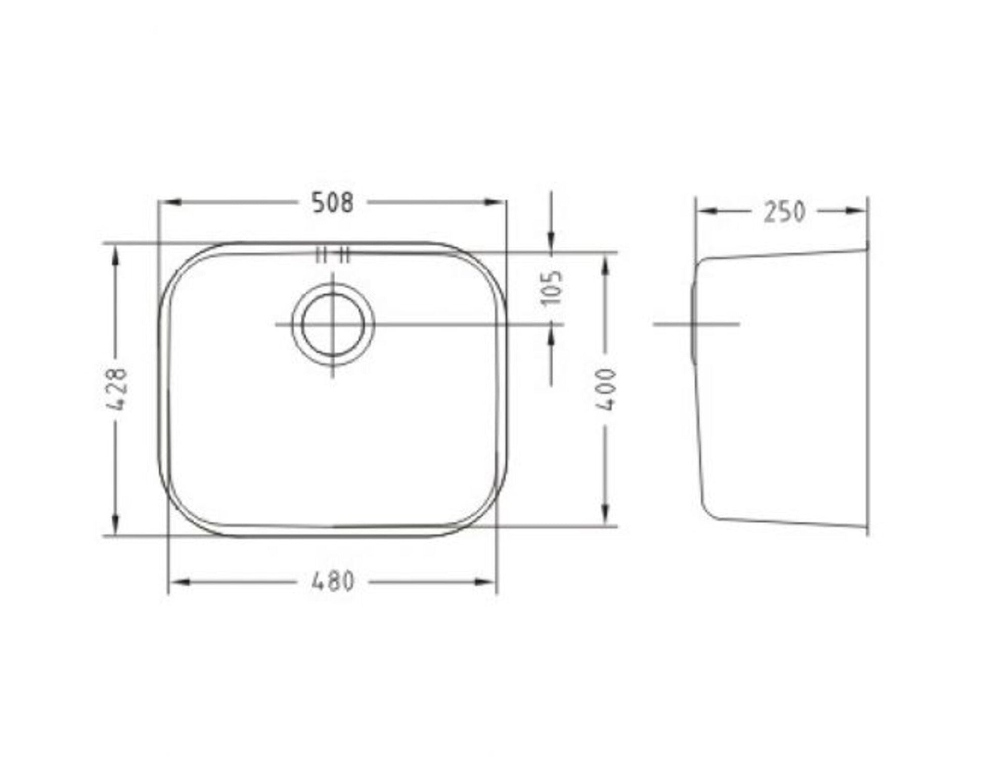 Alveus Monarch Variant 10 Gold Sink for 600mm Cabinet - The Tap Specialist