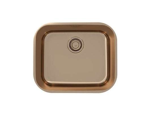 Alveus Variant 10 U - Monarch Single Bowl Copper Sink 1113580N for 600mm Cabinet - The Tap Specialist