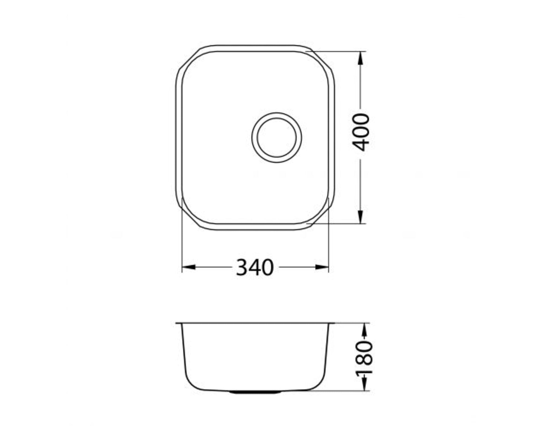 Alveus Variant 40 U - Monarch Single Bowl Gold Sink 1113584N for 450mm Cabinet - The Tap Specialist