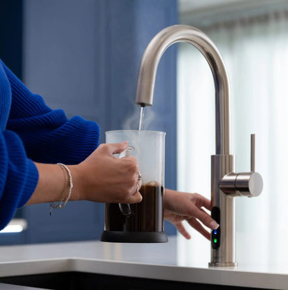 Aquatap Digital 5 in 1 Sparkling Instant Boiling, Chilled Filtered Water Tap| Fizz C Shape - The Tap Specialist