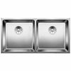 Blanco ANDANO 400/400 - U 2 Bowl Undermount Satin Polish Stainless Steel Kitchen Sink - 522987 - The Tap Specialist
