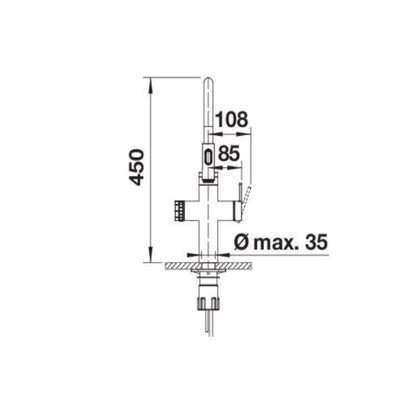 Blanco CHOICE.AII Icona Boiling Kitchen Tap - The Tap Specialist