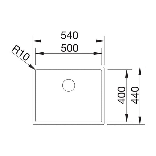 Blanco CLARON 500 - U Durinox Undermount Dark Steel Kitchen Sink - 527834 - The Tap Specialist