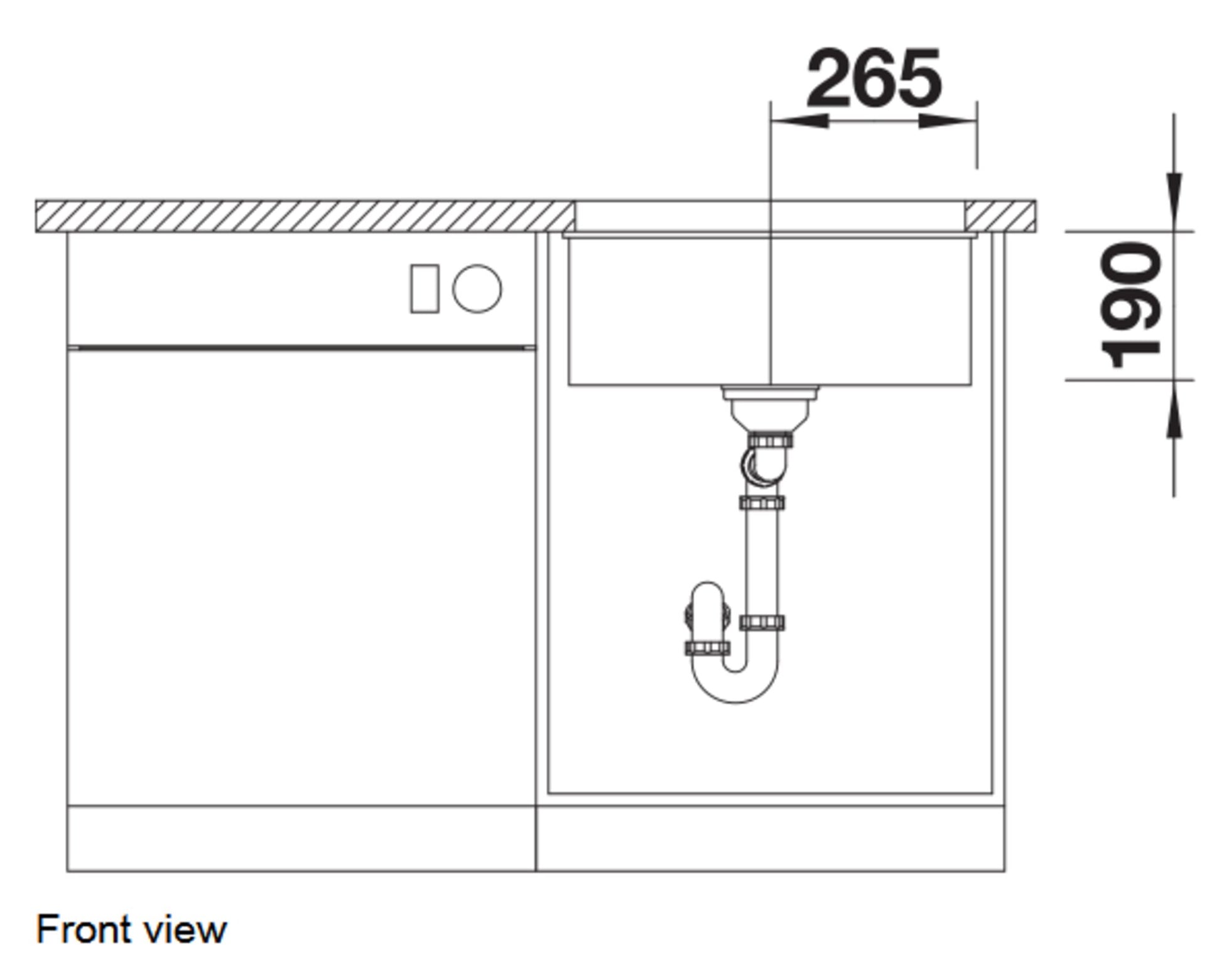 Blanco SUBLINE 500 - U Level Silgranit 1 Bowl Undermount Kitchen Sink - The Tap Specialist