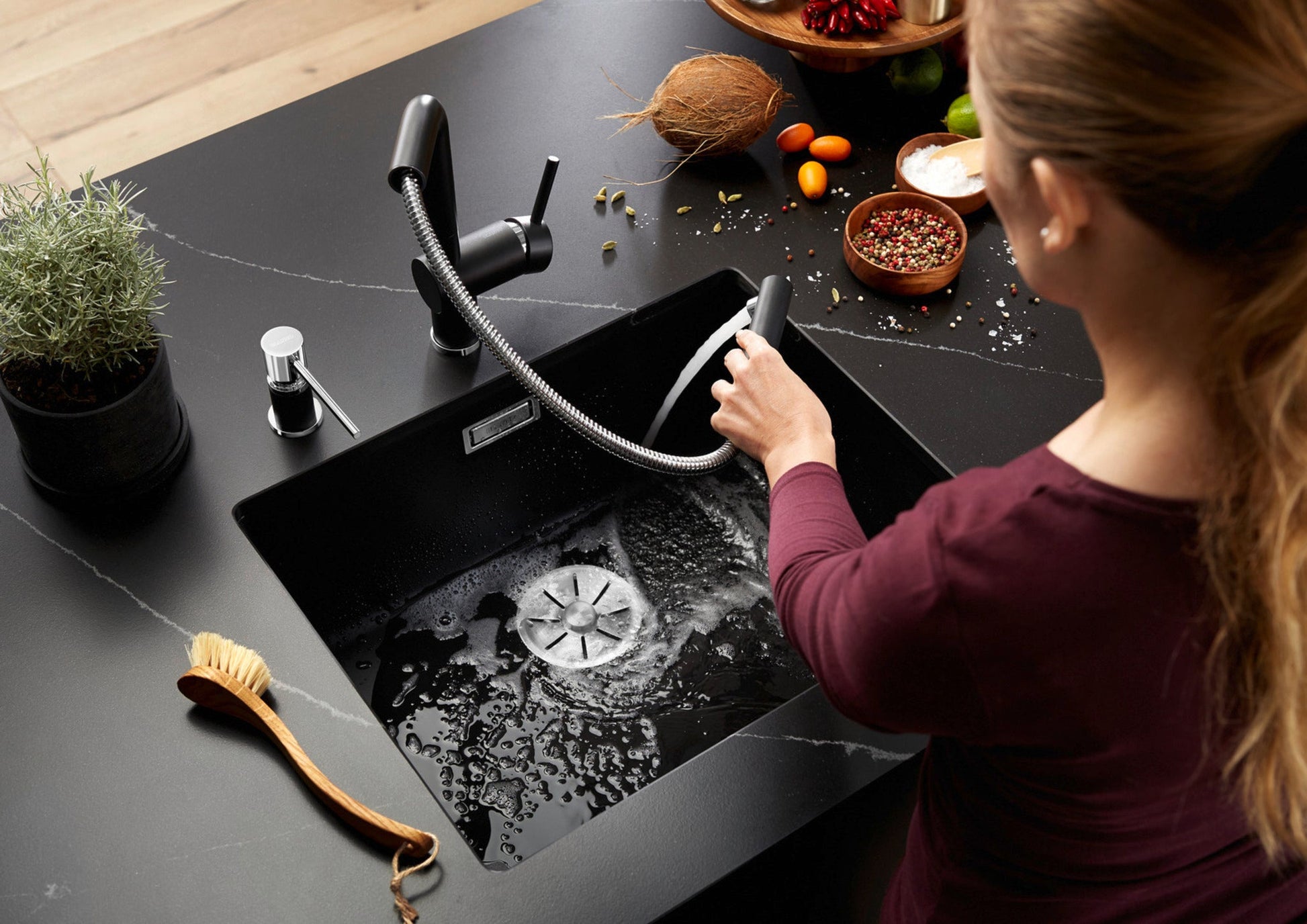 Blanco SUBLINE 500 - U Level Silgranit 1 Bowl Undermount Kitchen Sink - The Tap Specialist