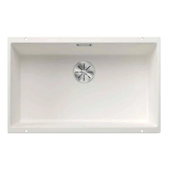 Blanco SUBLINE 700 - U 1 Bowl Undermount Silgranit Kitchen Sink with Manual InFino Waste - White - 523446 - The Tap Specialist